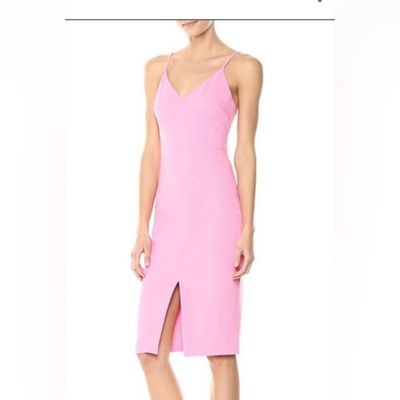 Likely Bubble Gum Pink Spaghetti Strap Mini Brooklyn Dress size 4 - Picture 1 of 6